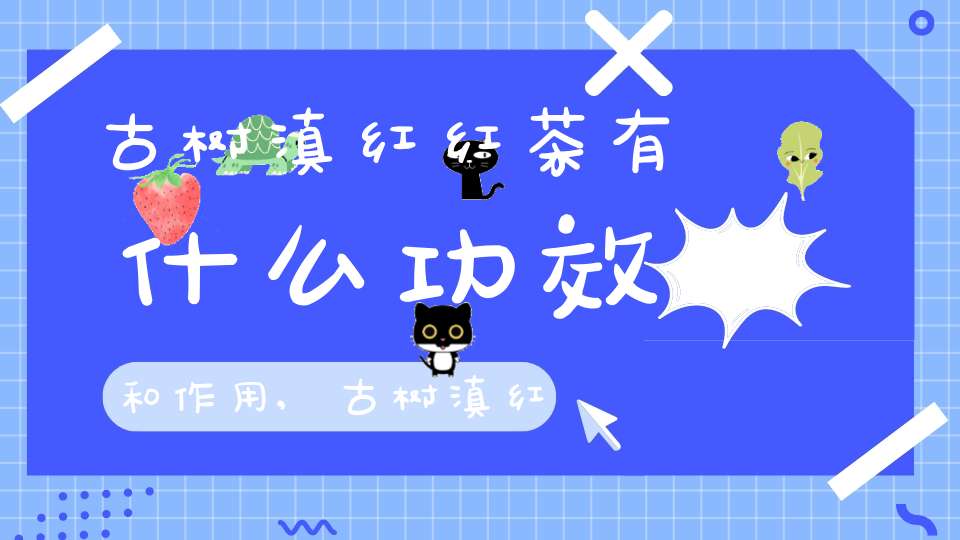 古树滇红红茶有什么功效和作用,古树滇红功效与作用