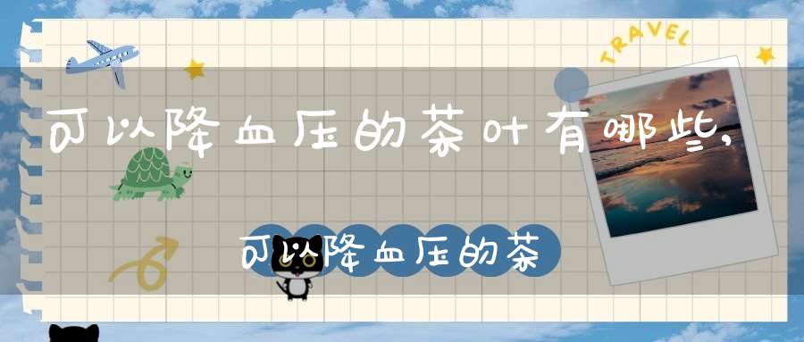 可以降血压的茶叶有哪些,可以降血压的茶叶叫什么