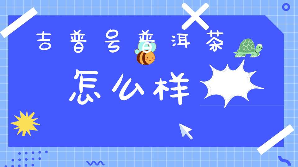 吉普号普洱茶怎么样