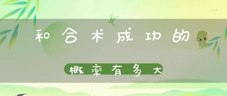 和合术成功的概率有多大