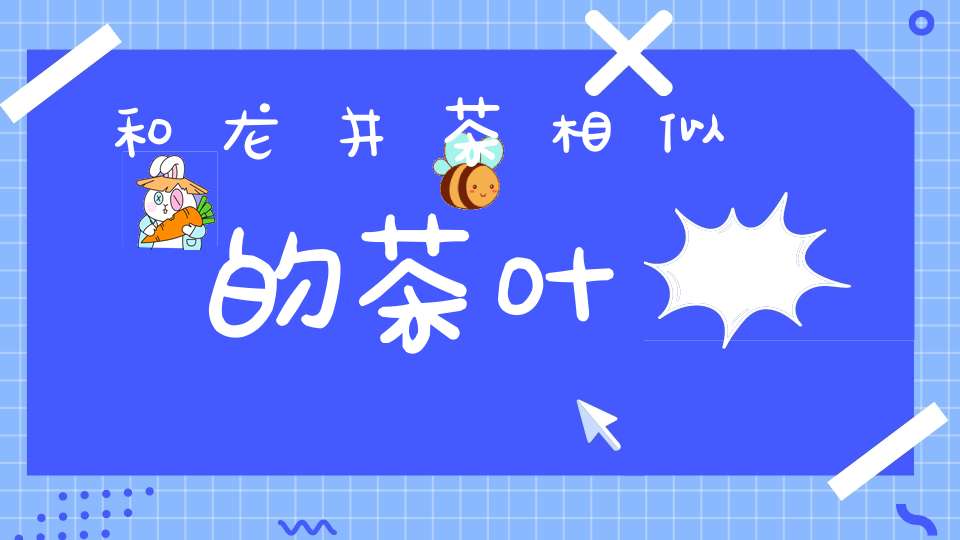 和龙井茶相似的茶叶