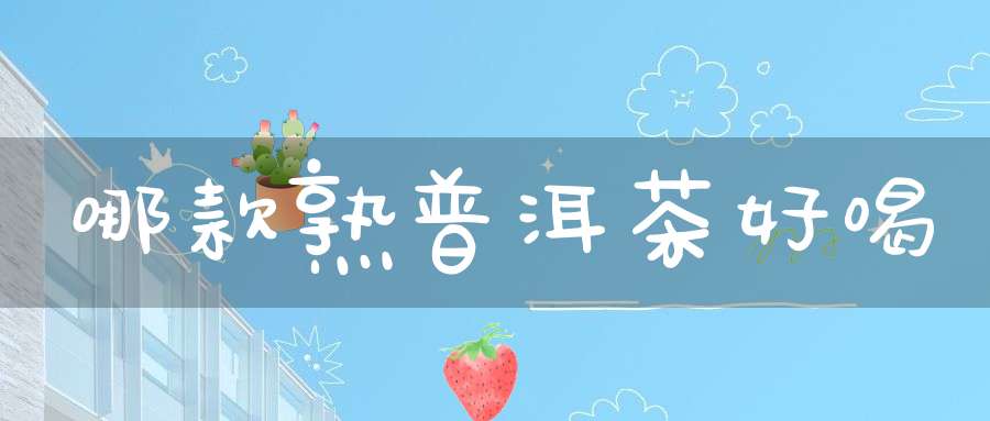 哪款熟普洱茶好喝