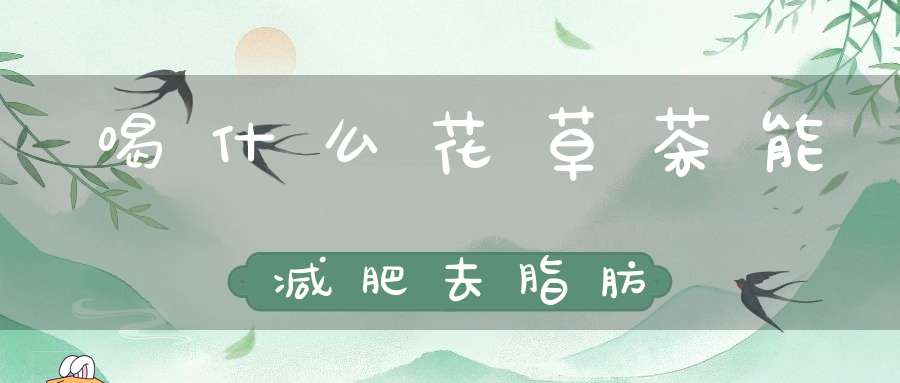 喝什么花草茶能减肥去脂肪