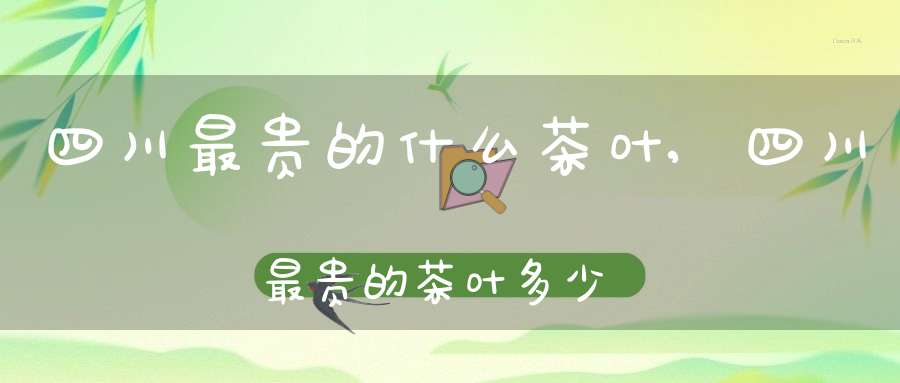 四川最贵的什么茶叶,四川最贵的茶叶多少钱一斤
