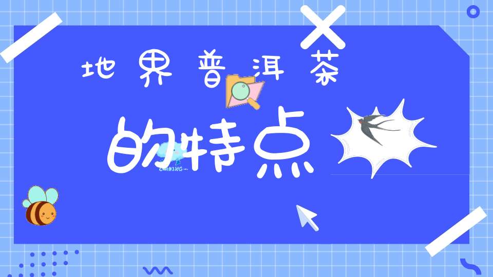 地界普洱茶的特点