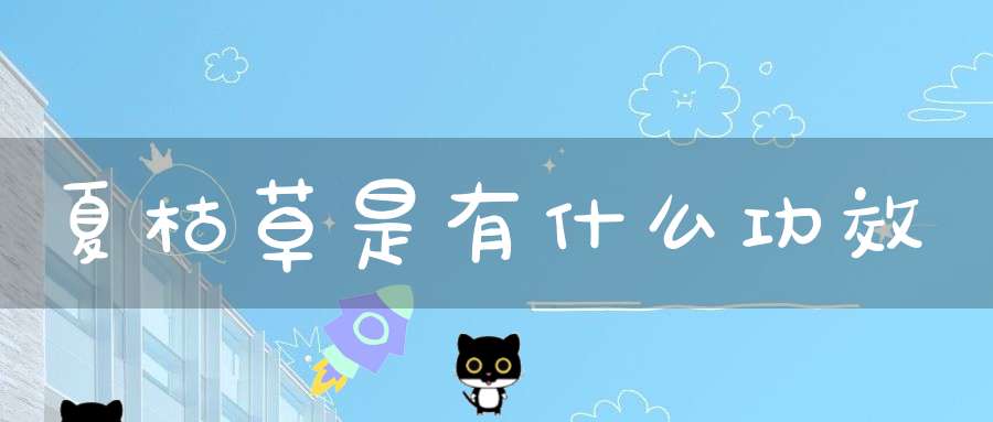 夏枯草是有什么功效？