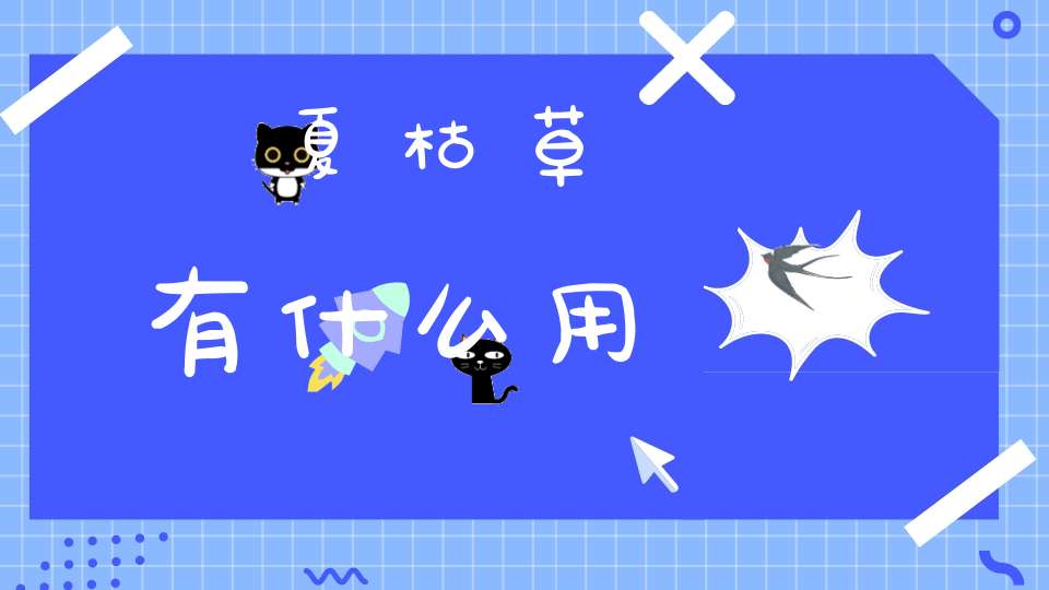 夏枯草有什么用？