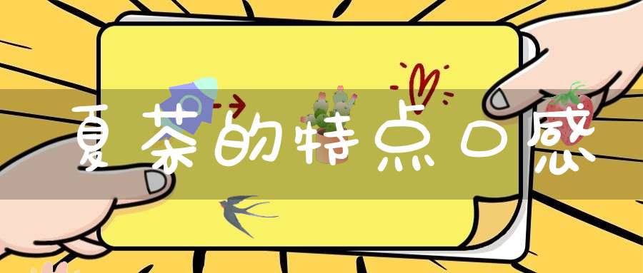 夏茶的特点口感