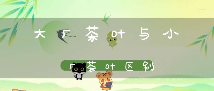 大厂茶叶与小厂茶叶区别