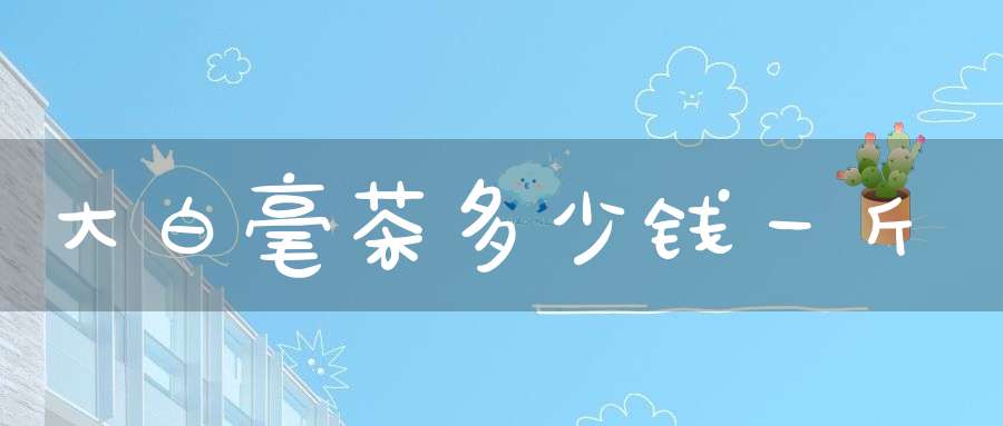 大白毫茶多少钱一斤