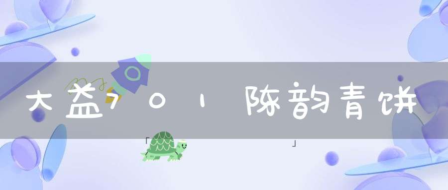 大益701陈韵青饼