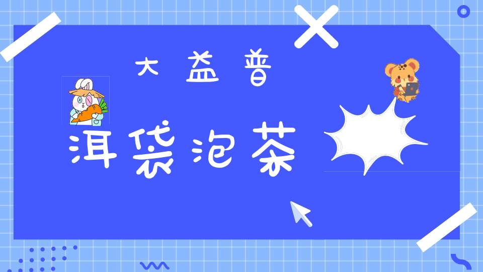 大益普洱袋泡茶