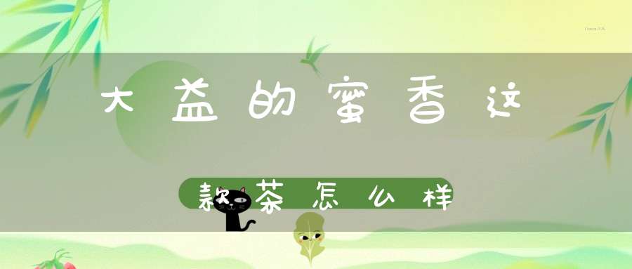 大益的蜜香这款茶怎么样