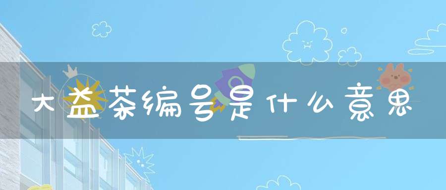 大益茶编号是什么意思
