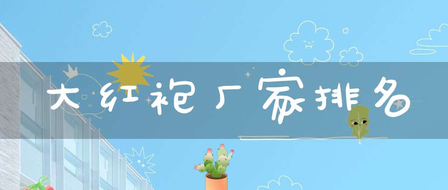 大红袍厂家排名