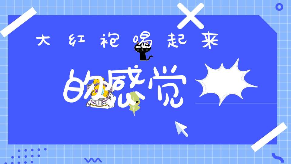 大红袍喝起来的感觉