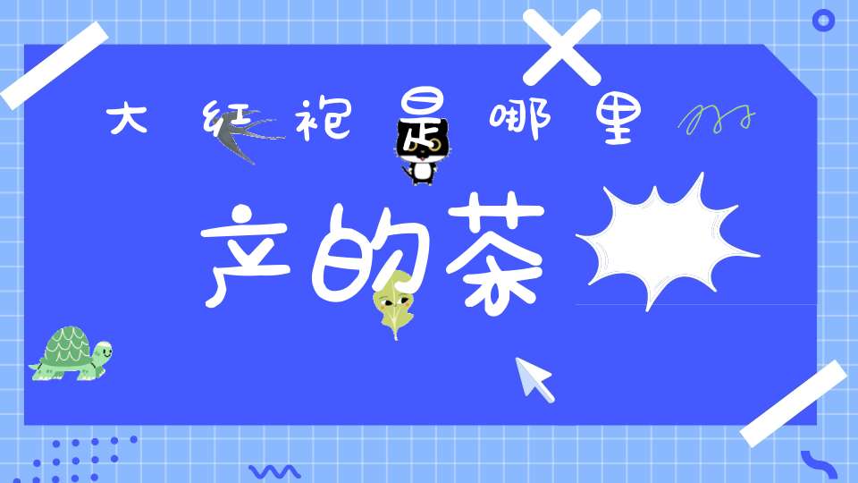 大红袍是哪里产的茶