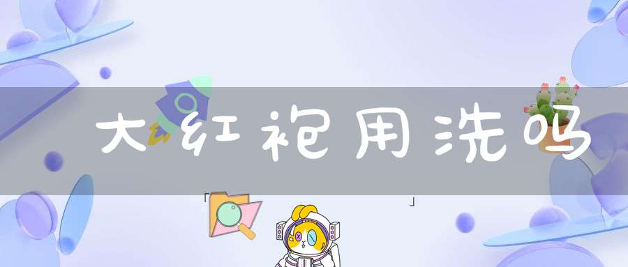 大红袍用洗吗?