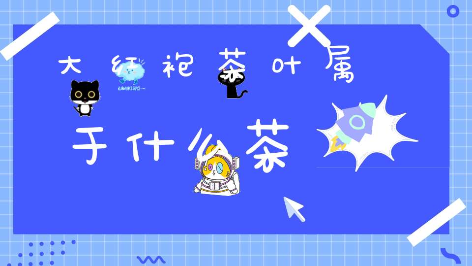 大红袍茶叶属于什么茶