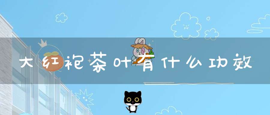 大红袍茶叶有什么功效