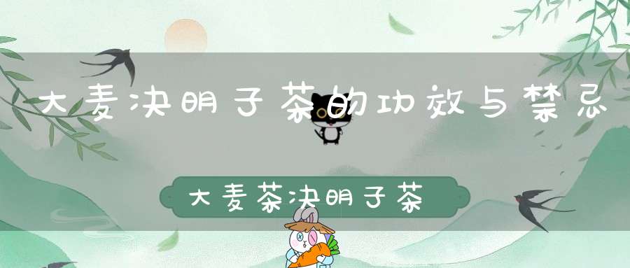 大麦决明子茶的功效与禁忌大麦茶决明子茶