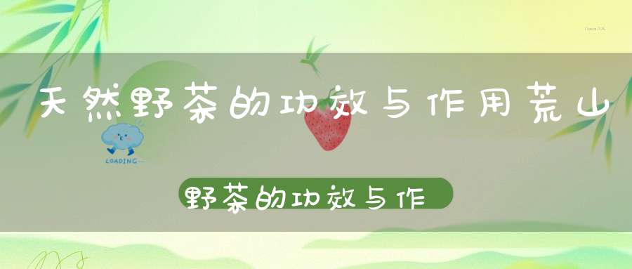 天然野茶的功效与作用荒山野茶的功效与作用