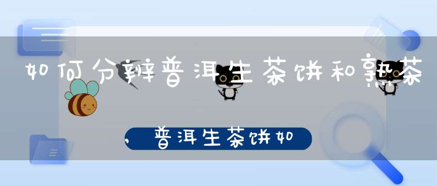 如何分辨普洱生茶饼和熟茶,普洱生茶饼如何鉴别好坏