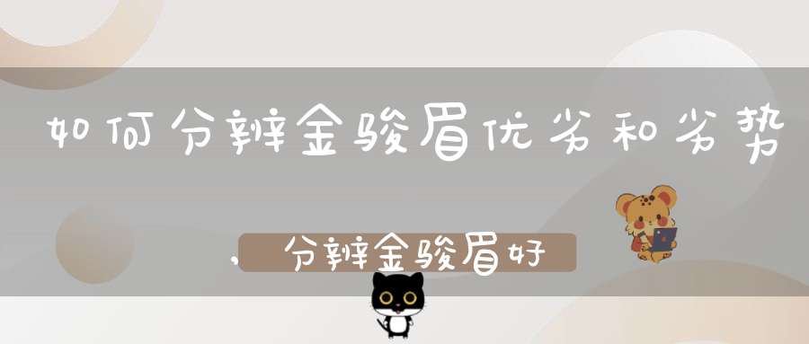 如何分辨金骏眉优劣和劣势,分辨金骏眉好坏