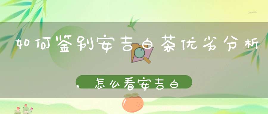 如何鉴别安吉白茶优劣分析,怎么看安吉白茶的好与差