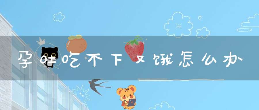 孕吐吃不下又饿怎么办