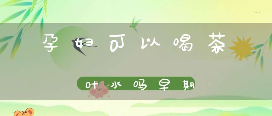 孕妇可以喝茶叶水吗早期
