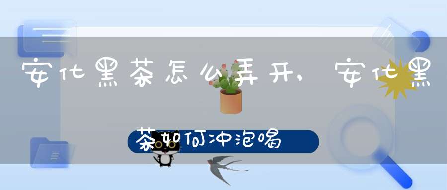 安化黑茶怎么弄开,安化黑茶如何冲泡喝?