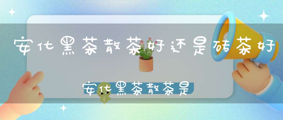 安化黑茶散茶好还是砖茶好安化黑茶散茶是什么样