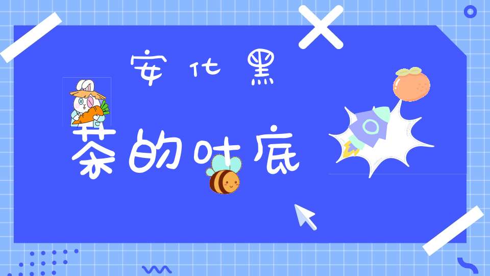 安化黑茶的叶底