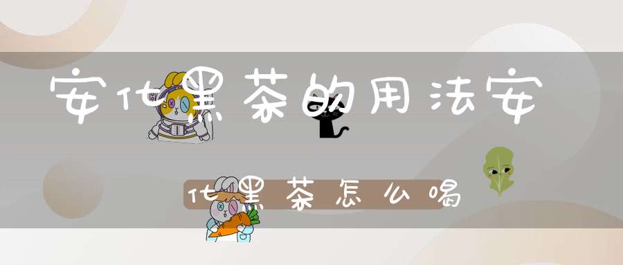 安化黑茶的用法安化黑茶怎么喝