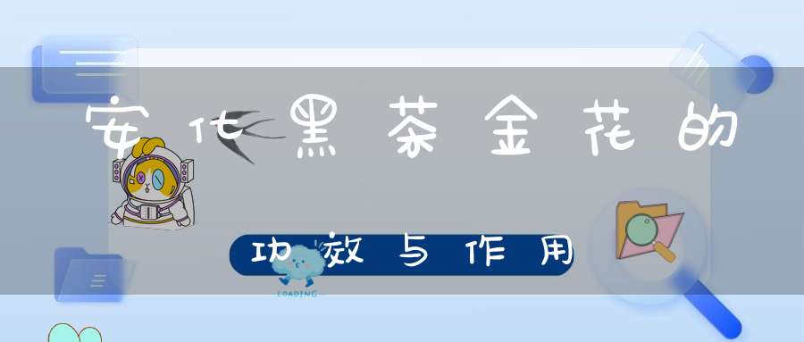 安化黑茶金花的功效与作用