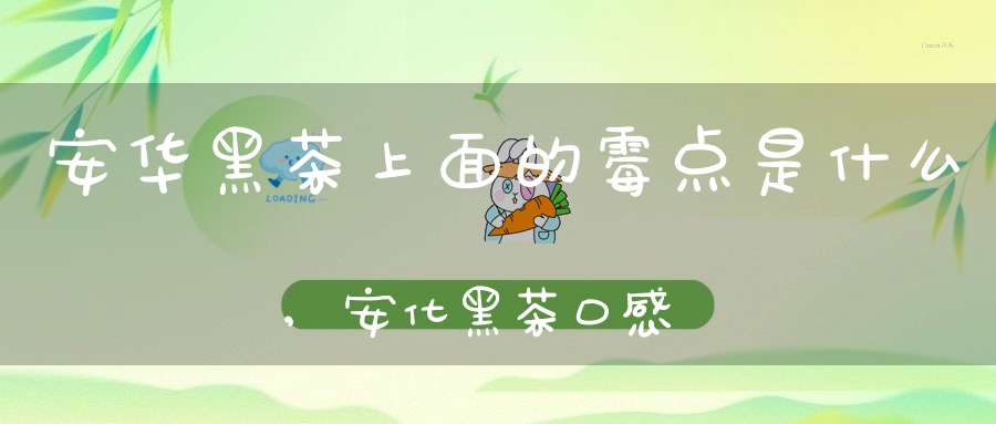安华黑茶上面的霉点是什么,安化黑茶口感有点霉味能喝吗