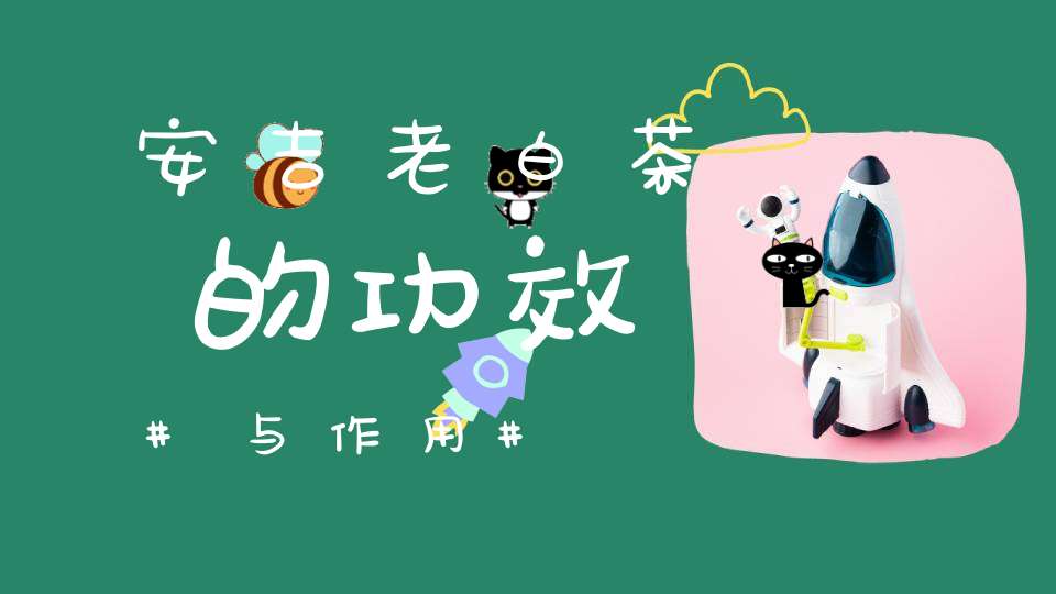 安吉老白茶的功效与作用