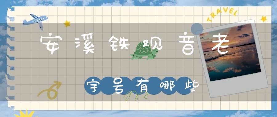 安溪铁观音老字号有哪些