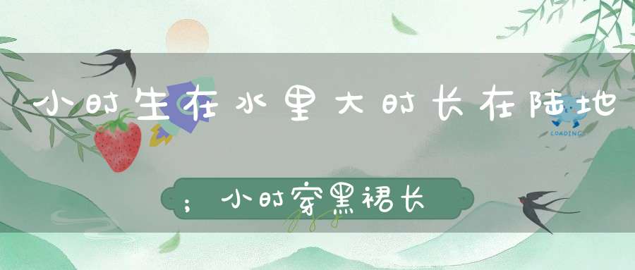 小时生在水里，大时长在陆地；小时穿黑裙，长大披绿衣。 （猜一动物）