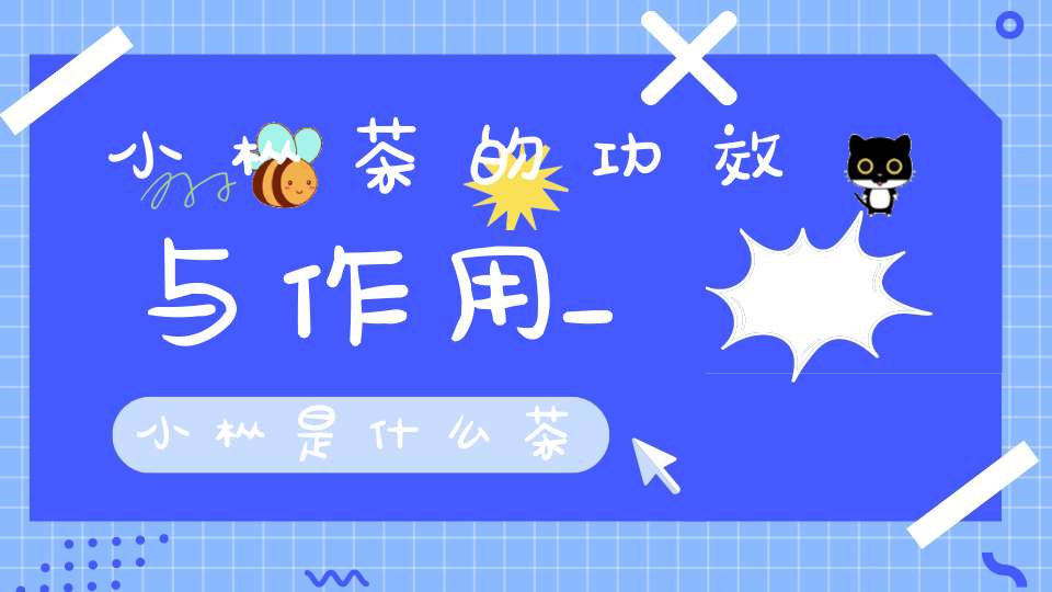 小枞茶的功效与作用_小枞是什么茶