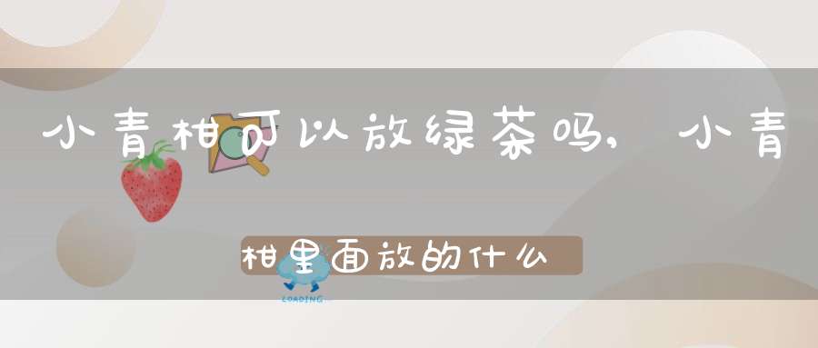 小青柑可以放绿茶吗,小青柑里面放的什么茶