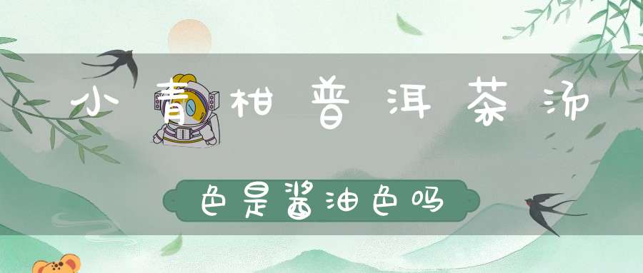 小青柑普洱茶汤色是酱油色吗