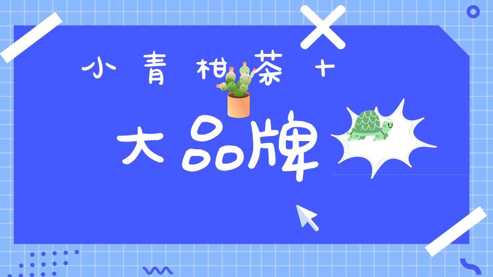 小青柑茶十大品牌