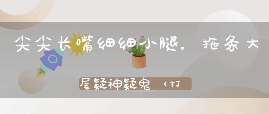 尖尖长嘴，细细小腿。拖条大尾，疑神疑鬼（打一动物）