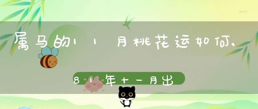 属马的11月桃花运如何,81年十一月出生的男人桃花运如何