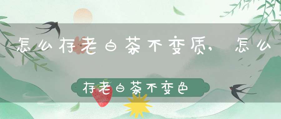 怎么存老白茶不变质,怎么存老白茶不变色