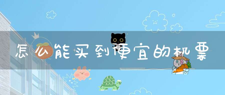 怎么能买到便宜的机票