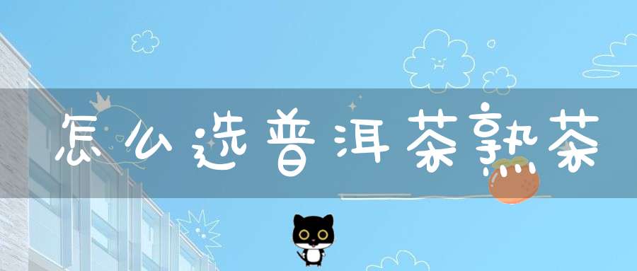 怎么选普洱茶熟茶