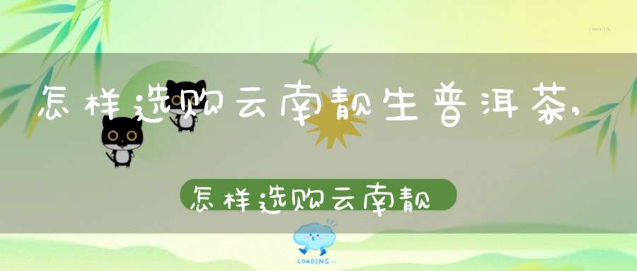 怎样选购云南靓生普洱茶,怎样选购云南靓生普茶